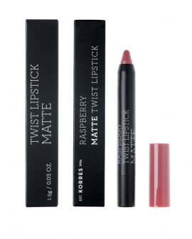 Korres Twist Lipstick Matte Βατόμουρο Misty Rosebush 1.5gr Ματ Τελείωμα με Ακρίβεια και Εξαιρετική Διάρκεια