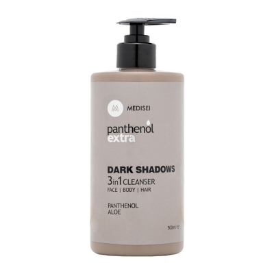 Panthenol Extra Dark Shadows 3in1 Ανδρικό Καθαριστικό για Πρόσωπο, Σώμα & Μαλλιά, 500ml