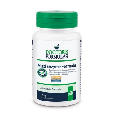 Doctor's Formula Multi Enzyme Formula Συμπλήρωμα Διατροφής για το Πεπτικό Σύστημα 60Caps.
