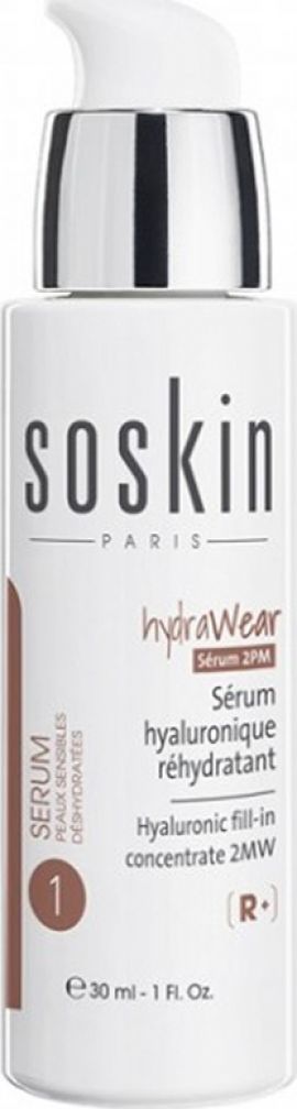 Soskin Hydrawear Serum R+ 30ml - Ενυδατικός Ορός Προσώπου με Υαλουρονικό Οξύ 2 Μοριακών Βαρών