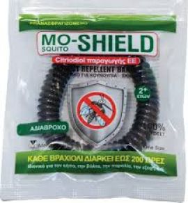 Mo-Shield Αντικουνουπικό Βραχιόλι Μαύρο 1Τμχ
