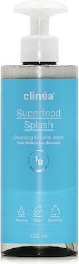 Clinea Micellar Water Ντεμακιγιάζ Superfood Splash 400ml