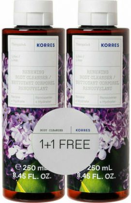 Korres Promo Renewing Showergel Lilac Αφρόλουτρο Πασχαλιά, 2x250ml (1+1 Δώρο