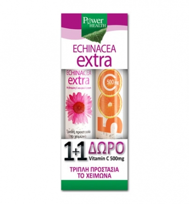 Power Health Echinacea Extra 24s & ΔΩΡΟ Vitamin C 500mg 20s