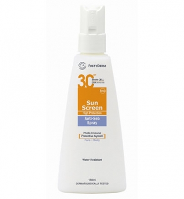 Frezyderm Sun Screen Anti-Seb Spray SPF 30/ UVA 150 ml