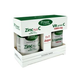 Power of Nature Πακέτο Προσφοράς Platinum Range Zinc Plus C 30 Δισκία & Δώρο Vitamin C 1000mg 20 Δισκία
