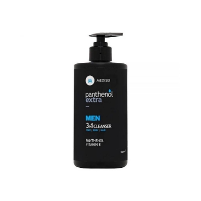 Panthenol Extra Men 3in1 Cleanser Ανδρικό Καθαριστικό για Πρόσωπο, Σώμα & Μαλλιά, 500ml
