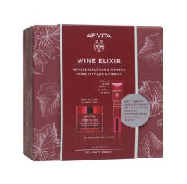 Apivita Wine Elixir Πακέτο Προσφοράς Wrinkle & Firmness Lift Light Day Cream 50ml & Δώρο Wrinkle Lift Eye & Lip Cream 15ml Αντιρυτιδική Κρέμα για Σύσφιξη & Lifting Ελαφριάς Υφής & Αντιρυτιδική Κρέμα Lifting για Μάτια & Χείλη