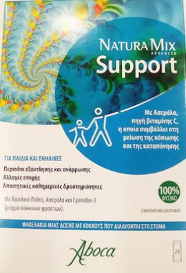 Aboca Natura Mix Support Συμπλήρωμα Διατροφής για Μείωση της Κόπωσης & Καταπόνησης, 20 Φακελίσκοι