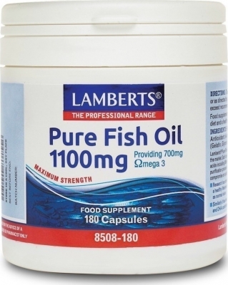 Lamberts Pure Fish Oil 1100mgr (EPA) 180 caps (Ω3)