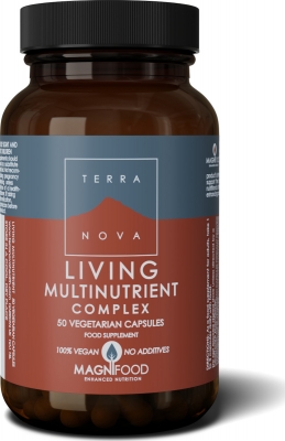 Terranova Living Multinutrient Πλούσια Πολυβιταμίνη με 16 Φρέσκες Ολόκληρες Υπερτροφές, 50caps