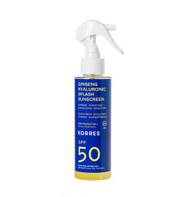 Korres Ginseng - Υαλουρονικό Αντηλιακό Splash SPF50 Για Πρόσωπο Σώμα 150ml