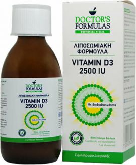 Doctor's Formulas Λιποσωμιακή Φόρμουλα Vitamin D3 2500IU 150ml