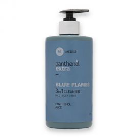 Panthenol Extra Blue Flames 3in1 Ανδρικό Καθαριστικό για Πρόσωπο, Σώμα & Μαλλιά, 500ml