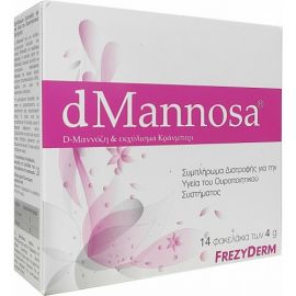 Frezyderm dMannosa D-Μαννόζη & Εκχύλισμα Cranberry για την Υγεία του Ουροποιητικού Συστήματος 14x4g