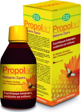 ESI Propolaid Balsamic Σιρόπι με Πρόπολη, Εχινάκεια, Μέλι & Μπαλσαμικά Βότανα για το Κρυολόγημα, 180ml