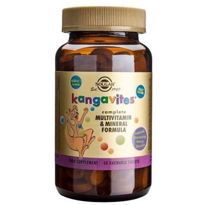 Solgar Kangavites Formula Berry Tabs 60s Μασώμενη πολυβιταμίνη/μέταλλα για παιδιά