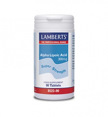 Lamberts – Αντιοξειδωτικό Συμπλήρωμα Άλφα Λιποϊκού Οξέως 300mg – 90tabs