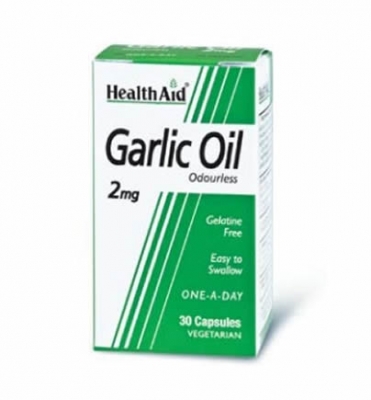 Health Aid Garlic Oil 2mg odourless 30 veg.caps
